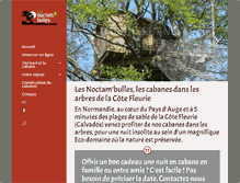 Tablet Screenshot of cabanesnormandie.com